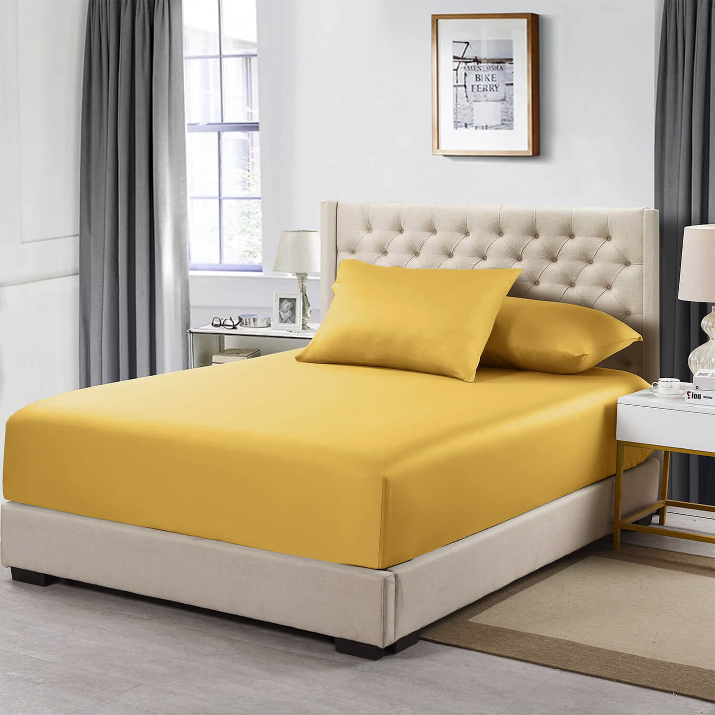 Flex Top King Fitted Sheet Only - Easy Care 650 Thread Count