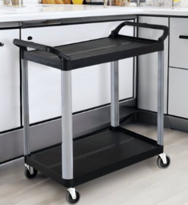 SOGA 2 Tier Food Trolley Kitchen Cart