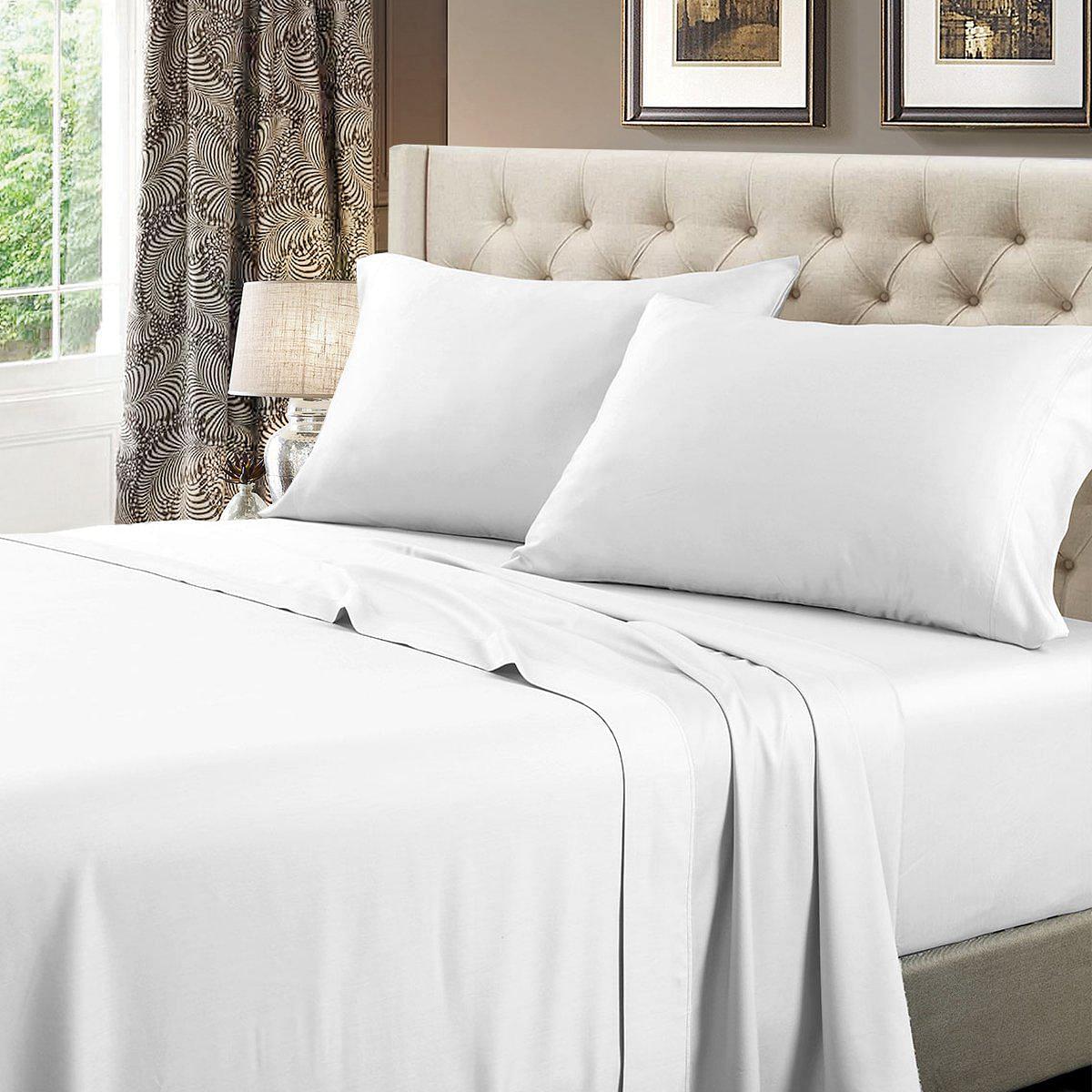 Full XL (54” X 80") Sheet Set 608 Soft Cotton Sateen Made in USA