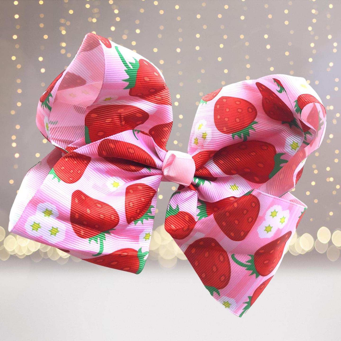 Fun Fruit Hair Bows,  Pineapple Hair Bow, Strawberry Hair Bow, Watermelon hair Bow