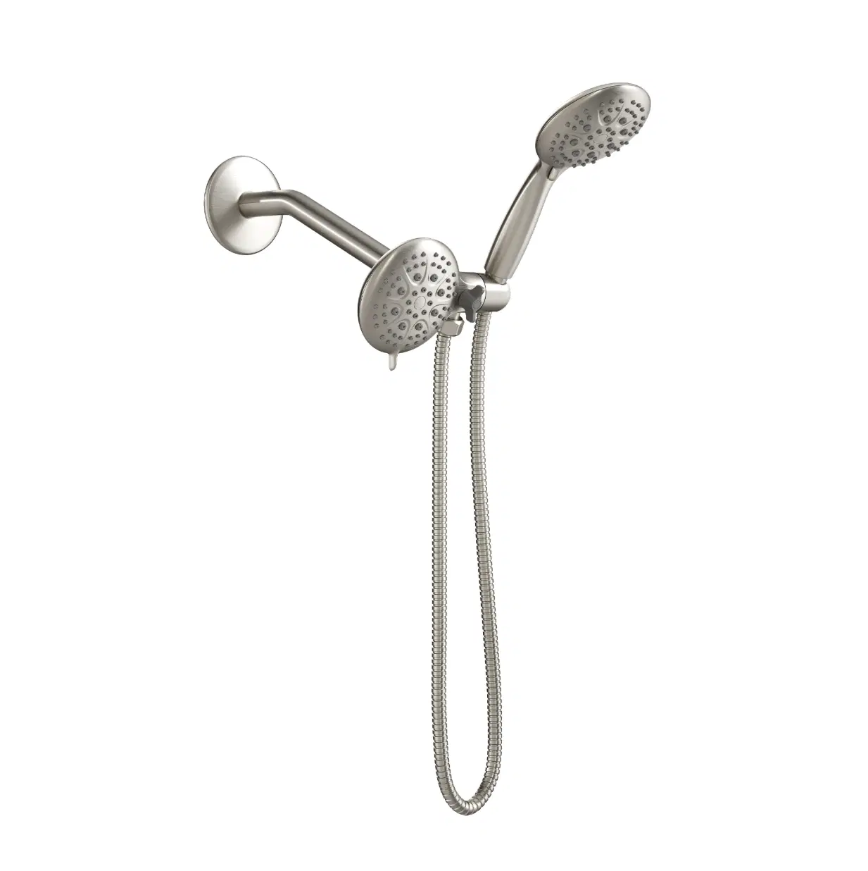 Fusion 4.7-in Multi-function Showerhead and Multi-function Handshower Shower Combo Brushed Nickel
