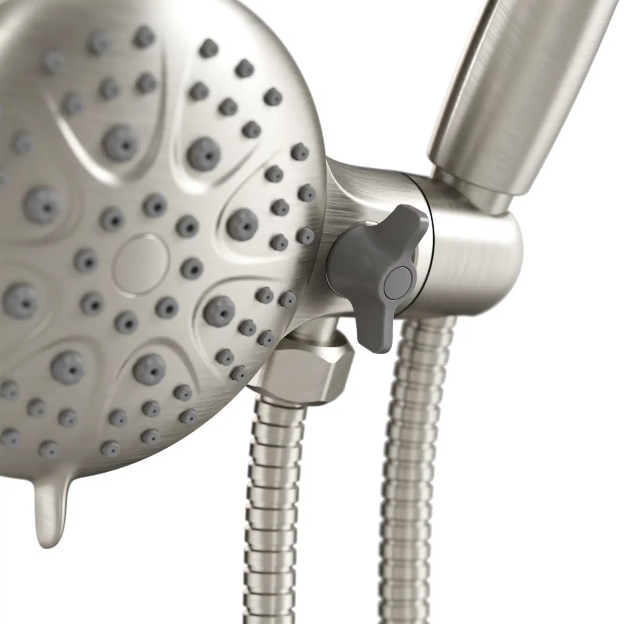 Fusion 4.7-in Multi-function Showerhead and Multi-function Handshower Shower Combo Brushed Nickel