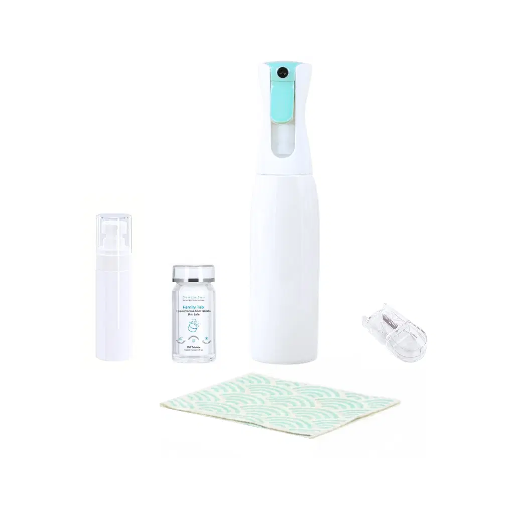 GentleSen Family Tab Kit - Hypochlorous Acid Tablet and Accessories aqua