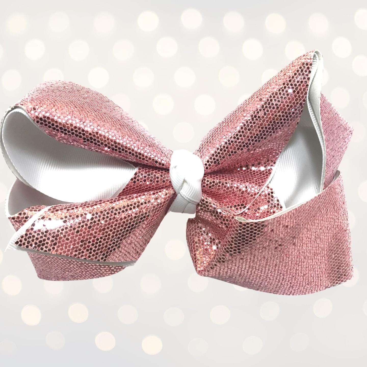 Girls Large Sparkle Cheer and Dance Hair Bows