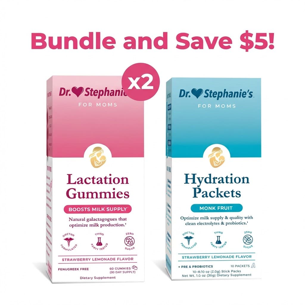 💗 Lactation Gummies (2 Pack) + Hydration Pack Bundle 💧✨