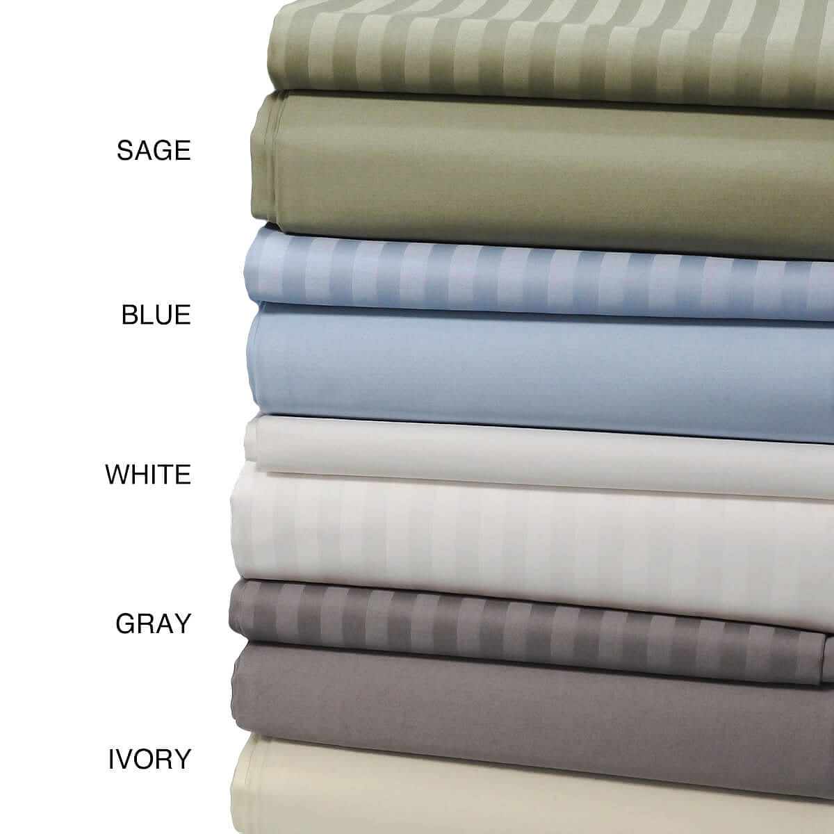 Good Weight 100% Cotton Sateen Sheet Set - Deep Pockets (16 inches)