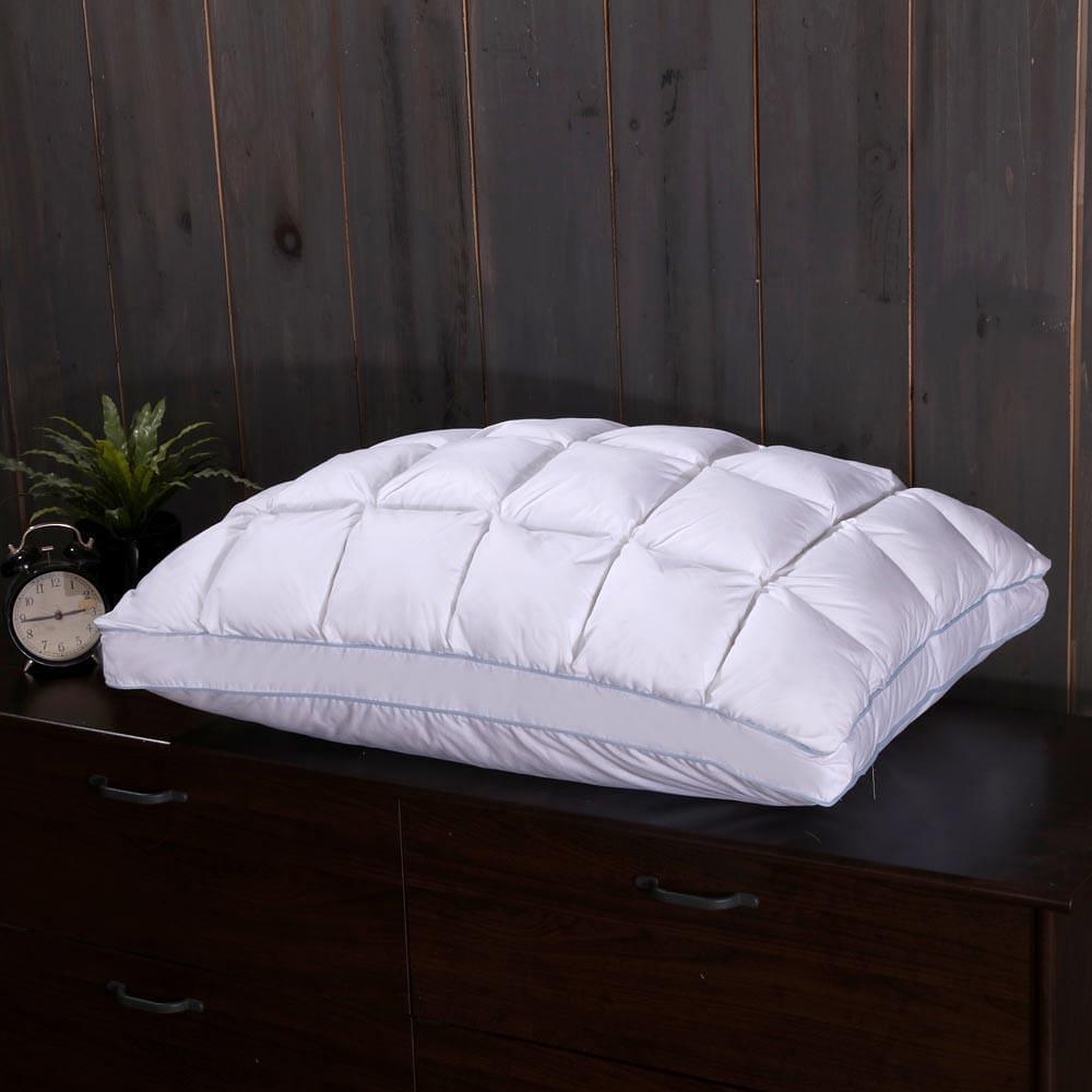 Goose Down Pillow - 600 Thread Count French Pleated