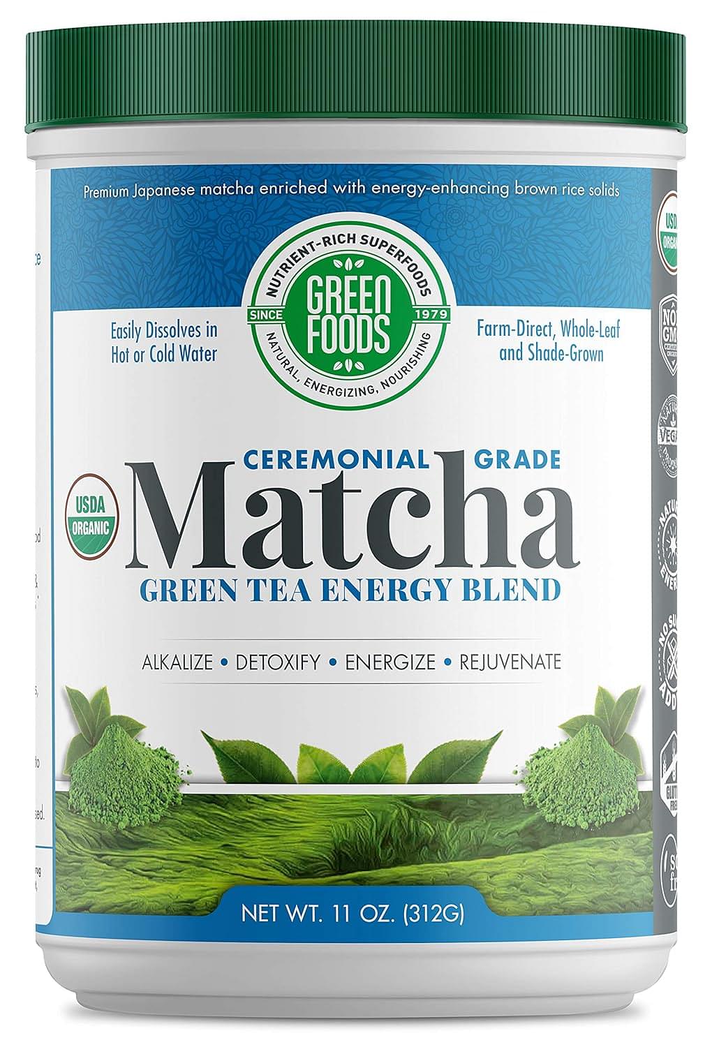 Green Foods Organic Matcha, 11oz Pack of 1