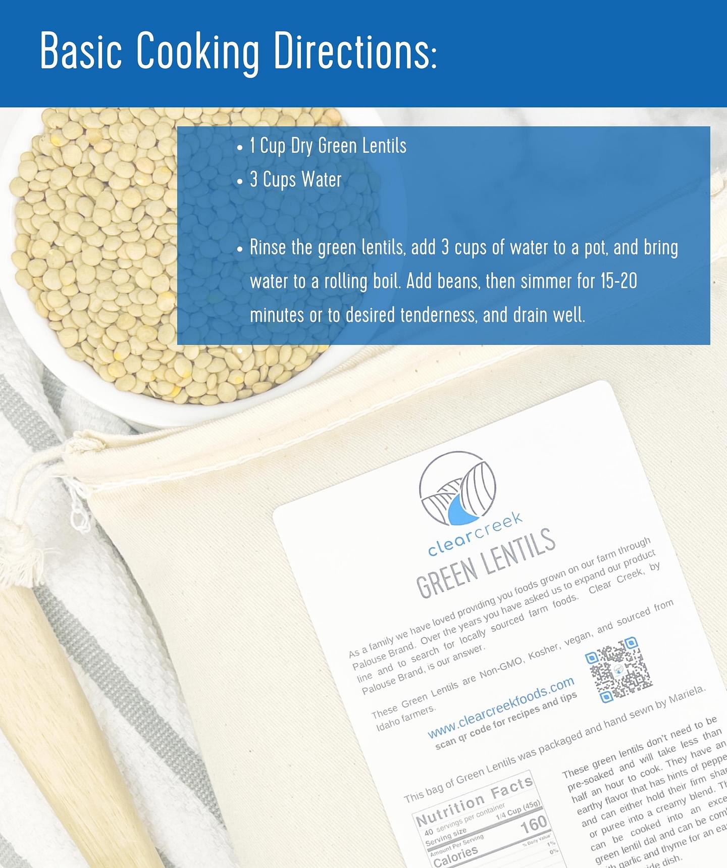 Green Lentils | 4 LB