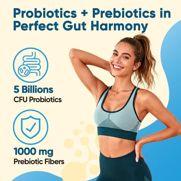 Gut Electrolyte Drink Mix - Lemon Lime - Hydration Powder with 7 Electrolytes, Vitamins, Probiotics & Prebiotic Fiber for Gut Health, Digestion & Daily Hydration