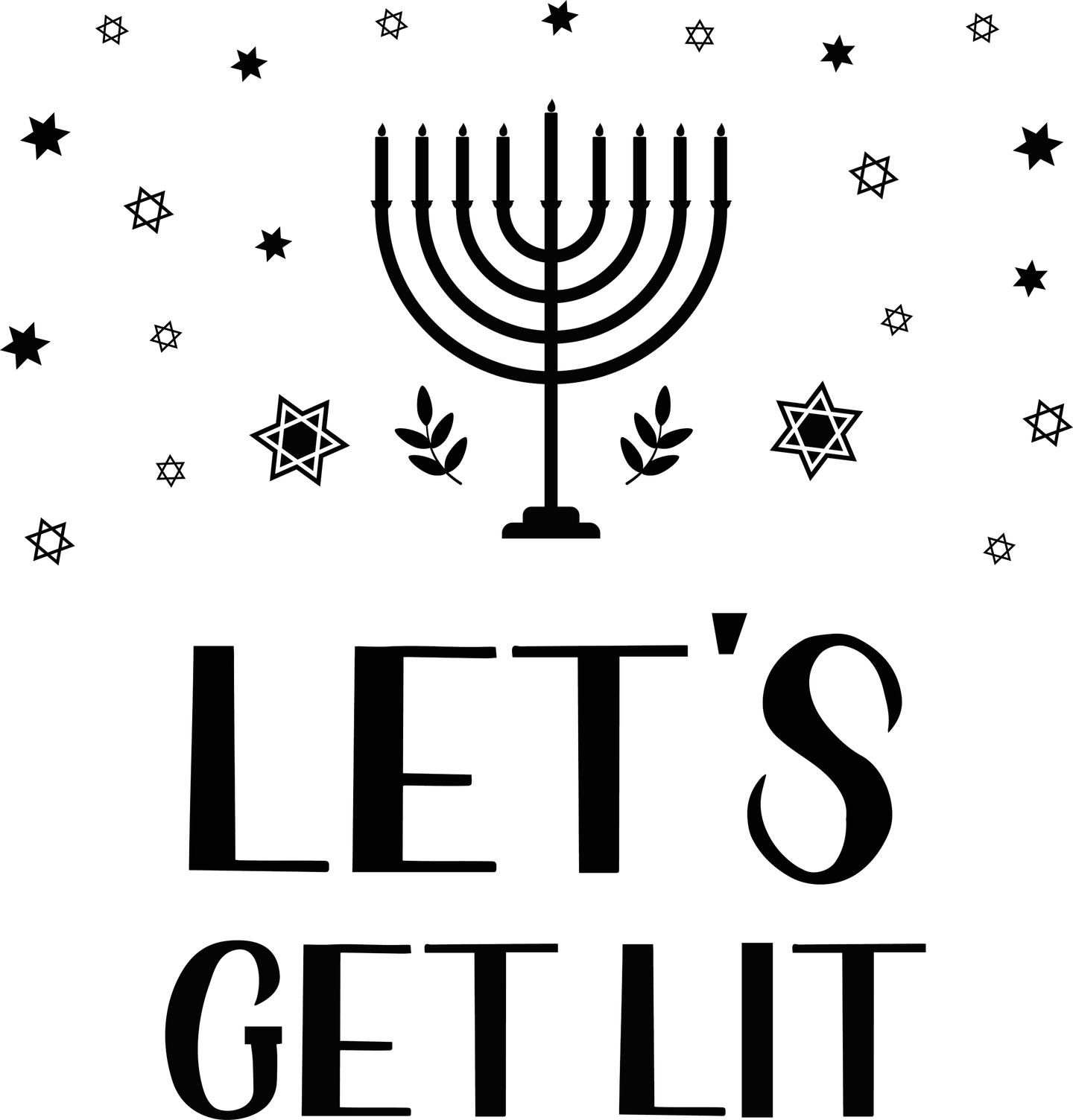 Hanukkah Laser Engraved Sleeves