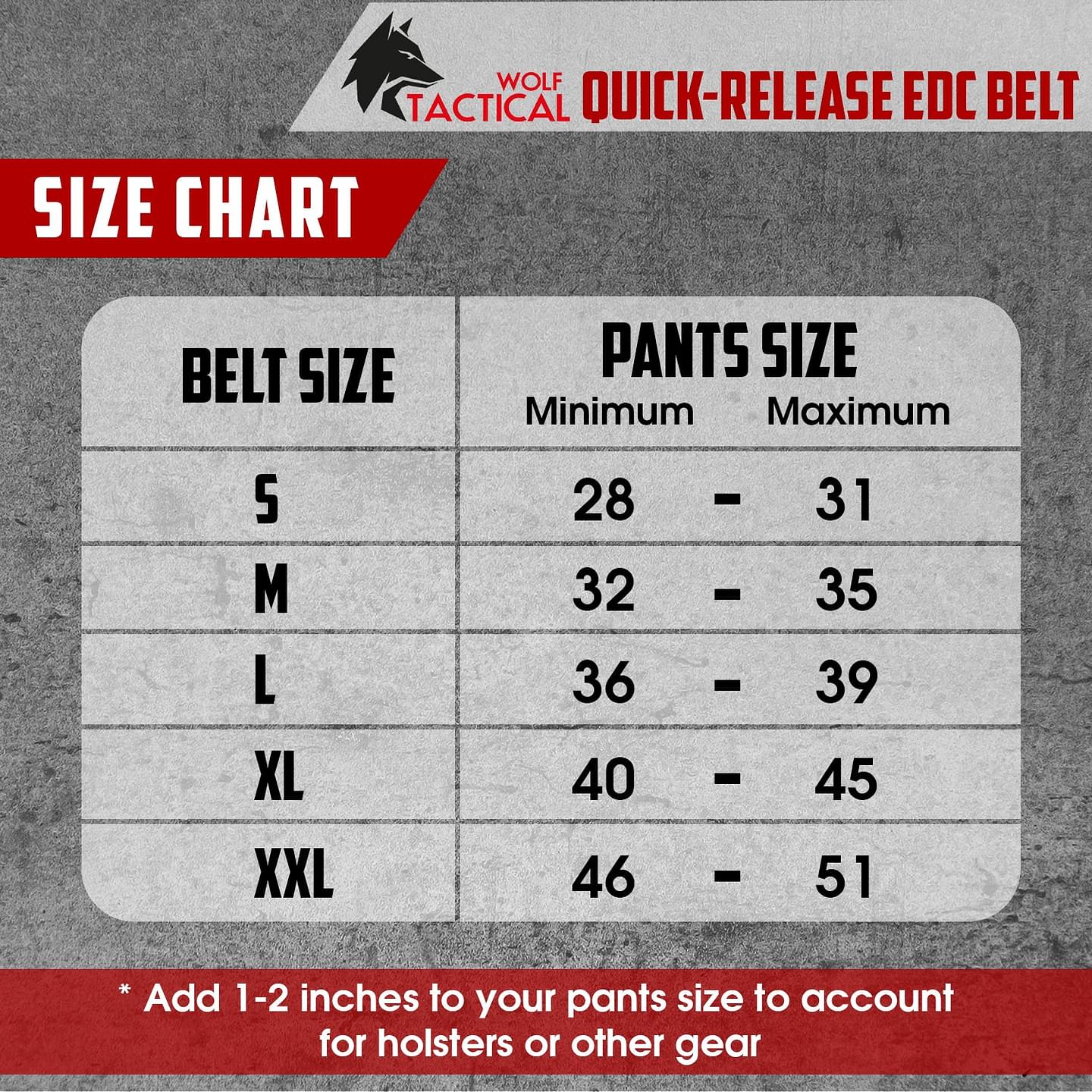 Heavy Duty Quick-Release EDC Belt