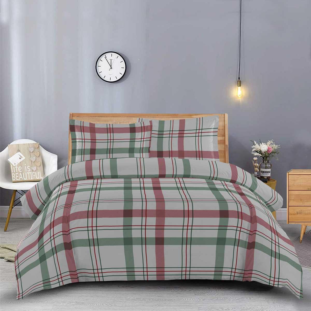 Heavyweight Printed Flannel Duvet Covers 170GSM - Dessines Plaid