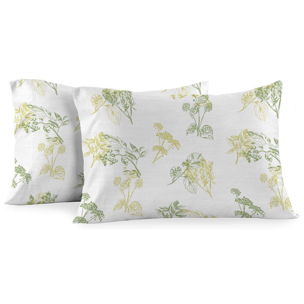 Heavyweight Printed Flannel Duvet Covers 170GSM - Hedgerow