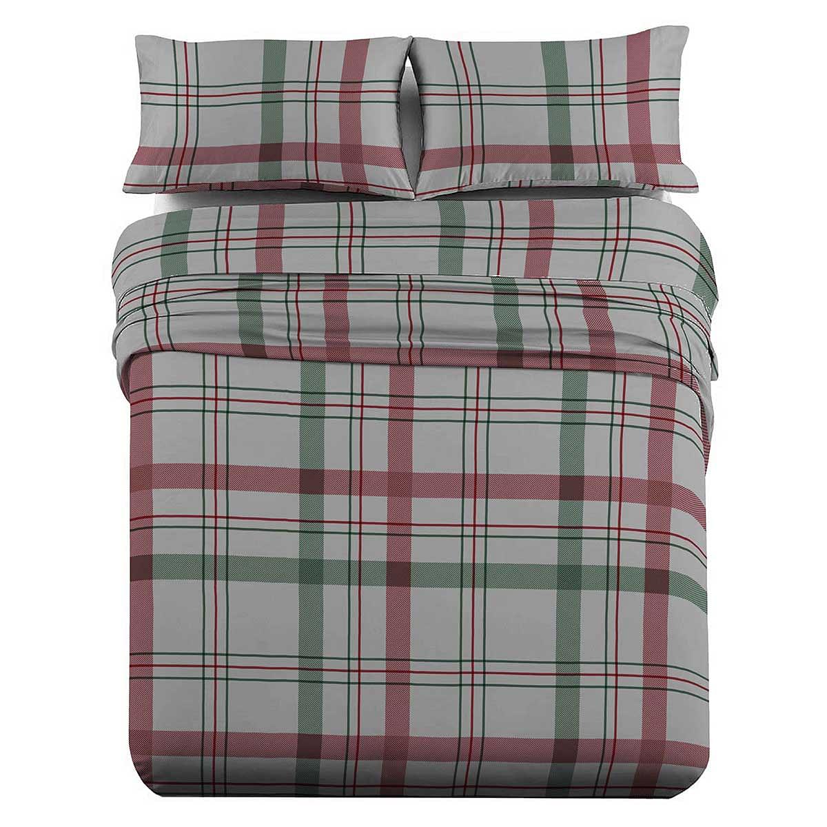 Heavyweight Printed Flannel Sheets 170GSM - Dessines Plaid