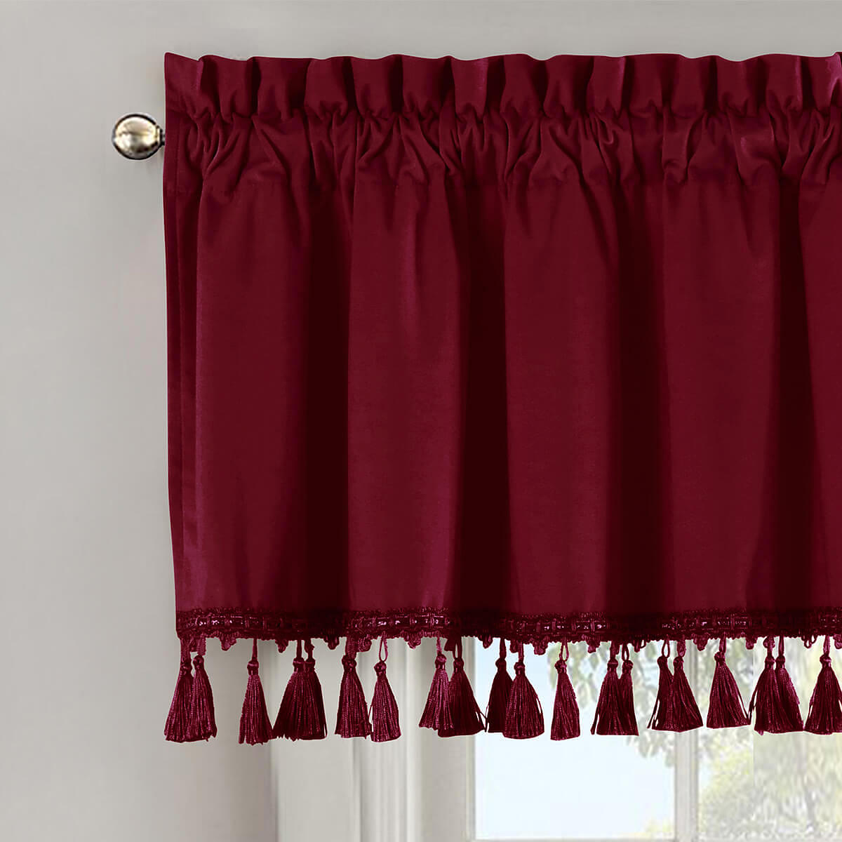 Heavyweight Velvet Straight Valance 52”Wx19”L (Single)