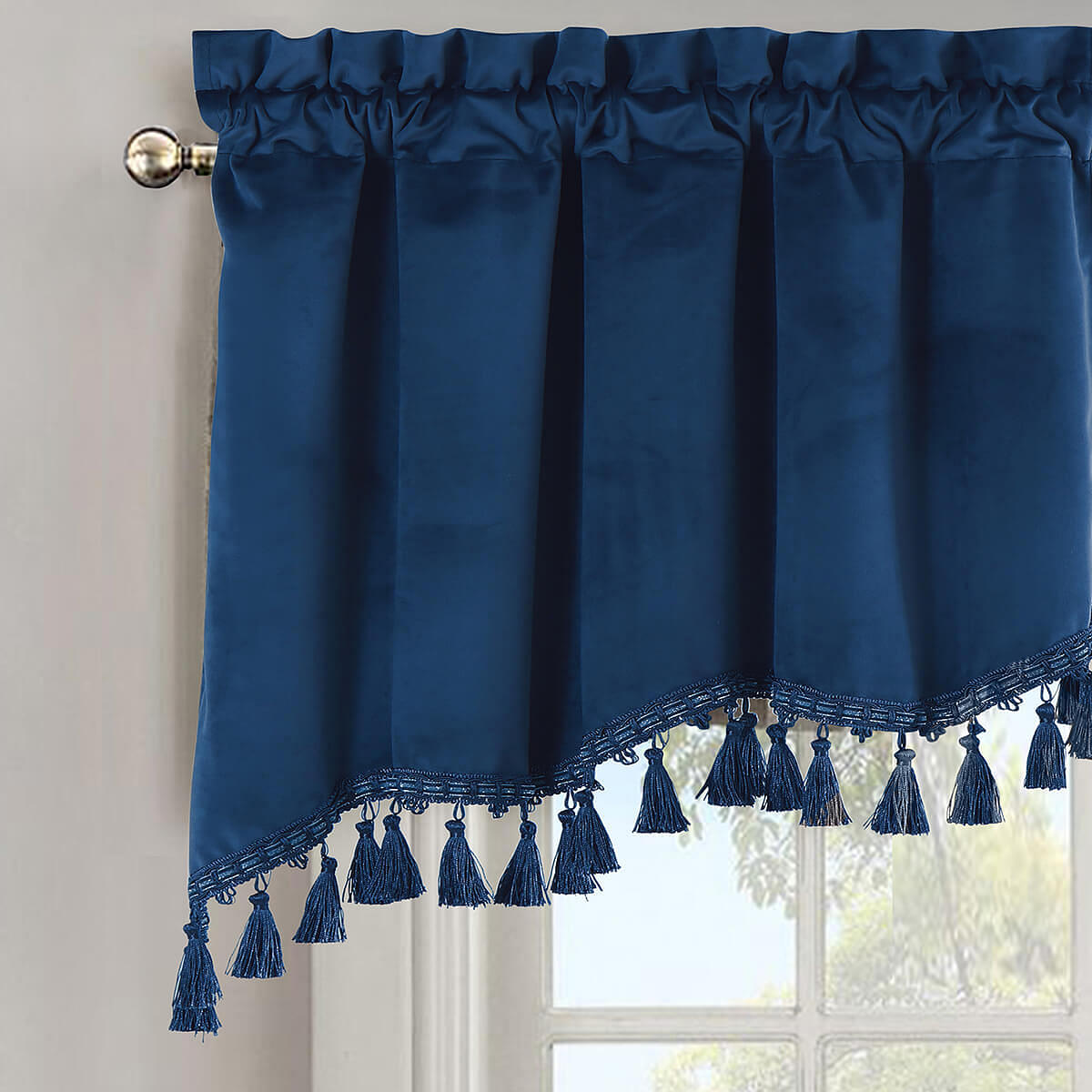 Heavyweight Velvet Swag Valance 70”Wx30”L