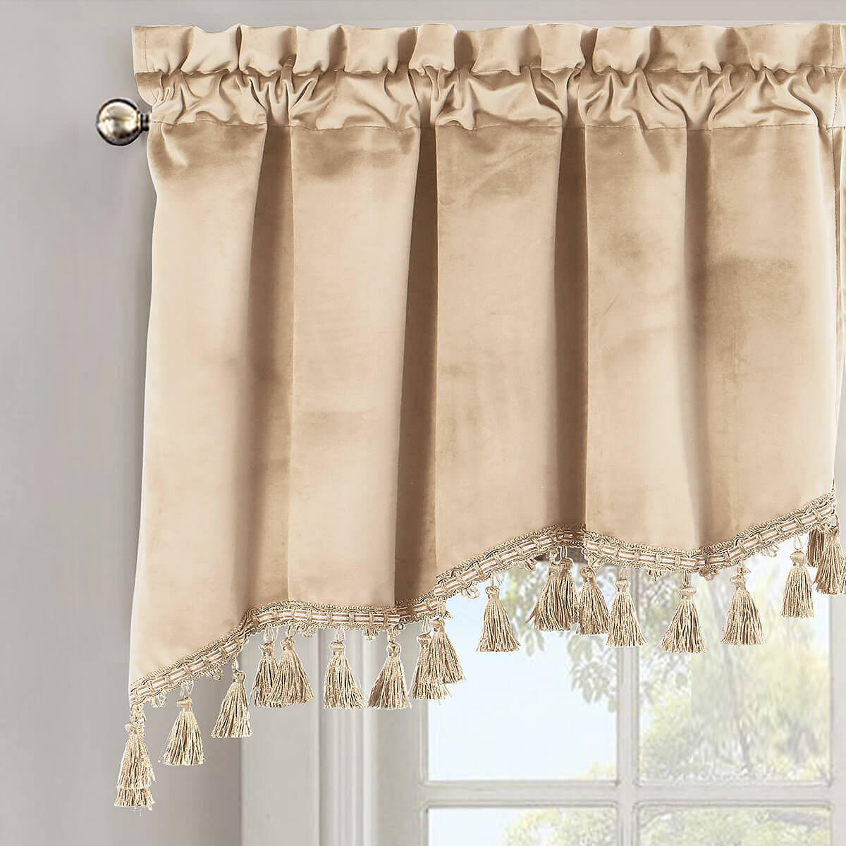 Heavyweight Velvet Swag Valance 70”Wx30”L