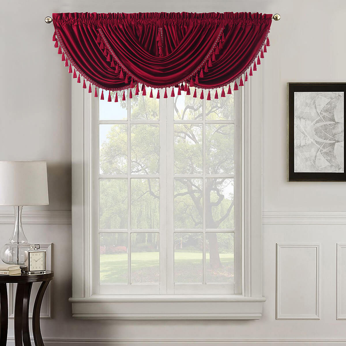 Heavyweight Velvet Waterfall Valance 57”Wx37”L (Single)