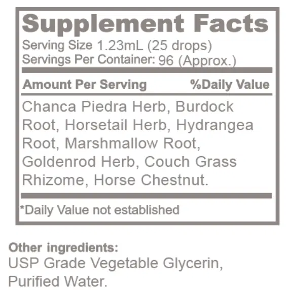 Herbal Kidney Support Formula | 4 oz | Plant-Based Blend for Kidney & Urinary Health (Dandelion, Uva‑ursi, Nettles, Chanca Piedra)
