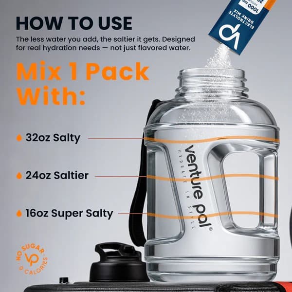 High Sodium Sugar Free Electrolytes Powder Packet - Fruit Punch Salt - With Sodium, Potassium, Magnesium & Vitamin C for Electrolyte Balance and Daily Performance - 30 Sticks