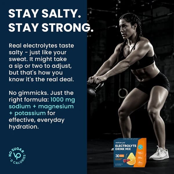 High Sodium Sugar Free Electrolytes Powder Packet - Fruit Punch Salt - With Sodium, Potassium, Magnesium & Vitamin C for Electrolyte Balance and Daily Performance - 30 Sticks