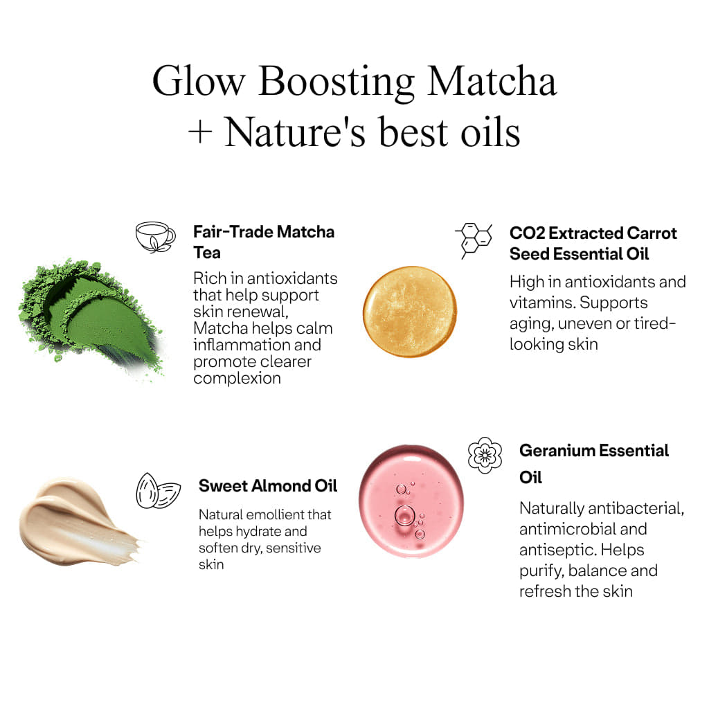 Hippie Glow Overnight Intensive Serum – Overnight Serum with Fair-Trade Matcha & Essential Oils