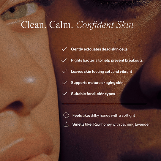 Hippie Honey Natural Facial Cleanser – Honey-Based Facial Cleanser with Plant Oils, 4 oz Bottle