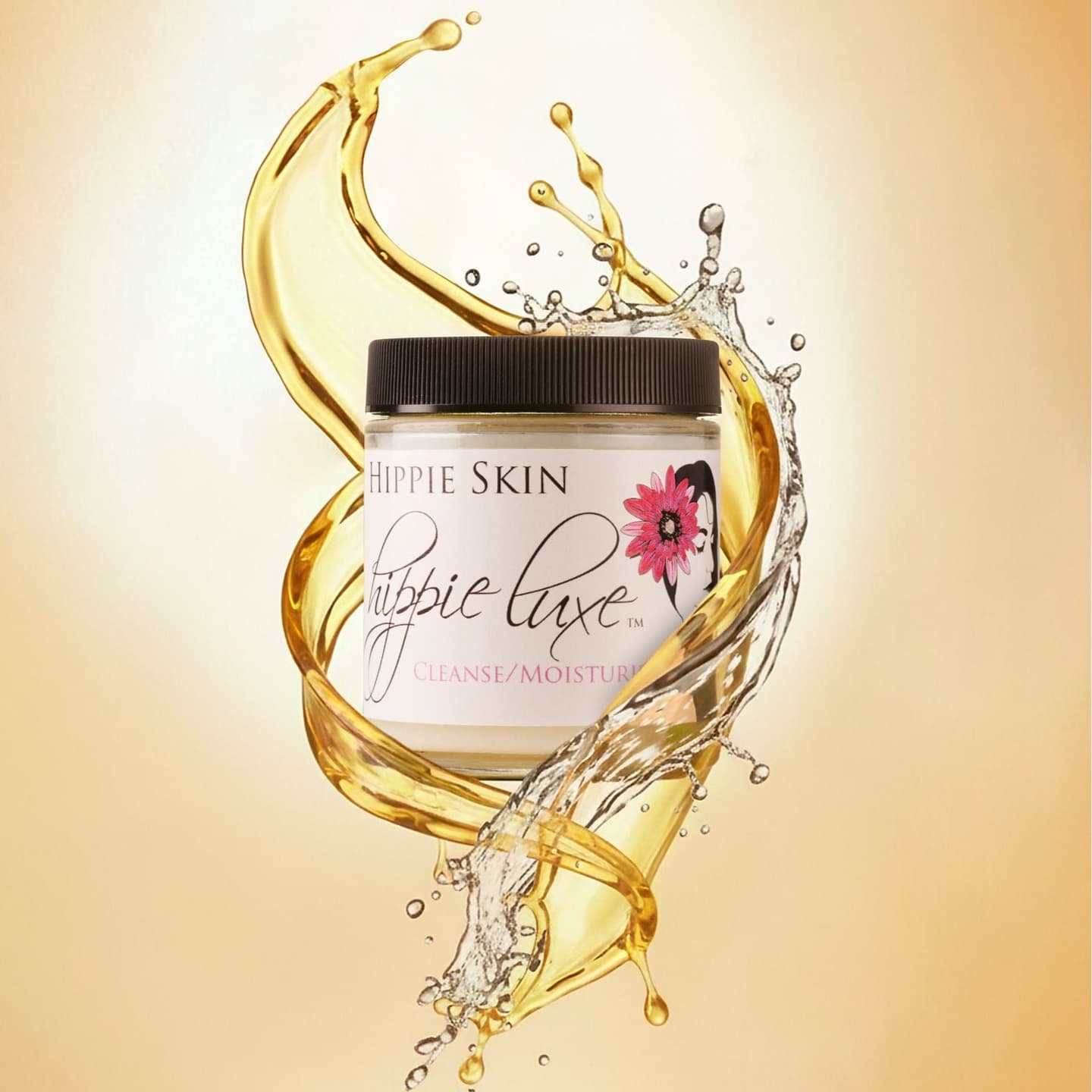 Hippie Luxe Natural Oil Cleanser Oil Cleanser with 4 Essential Oils Makeup Remover