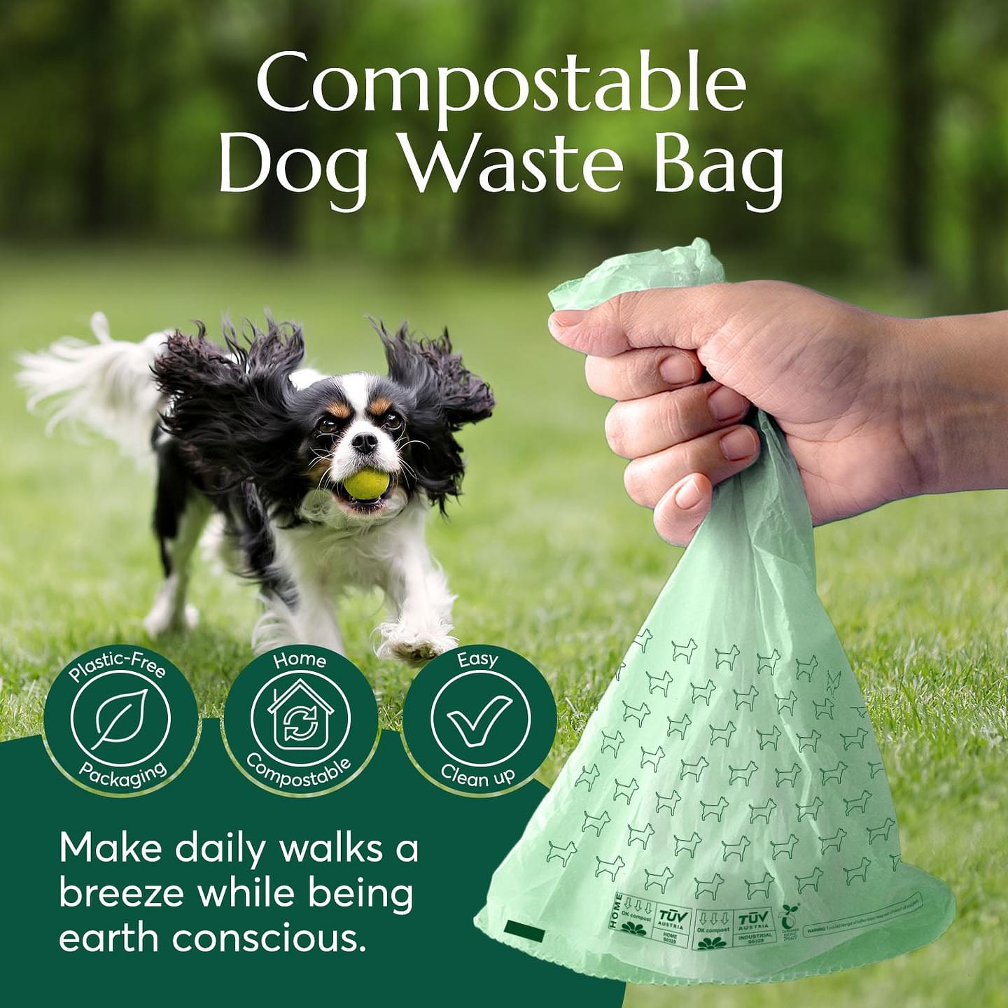 Home Compostable* Dog Waste Bags