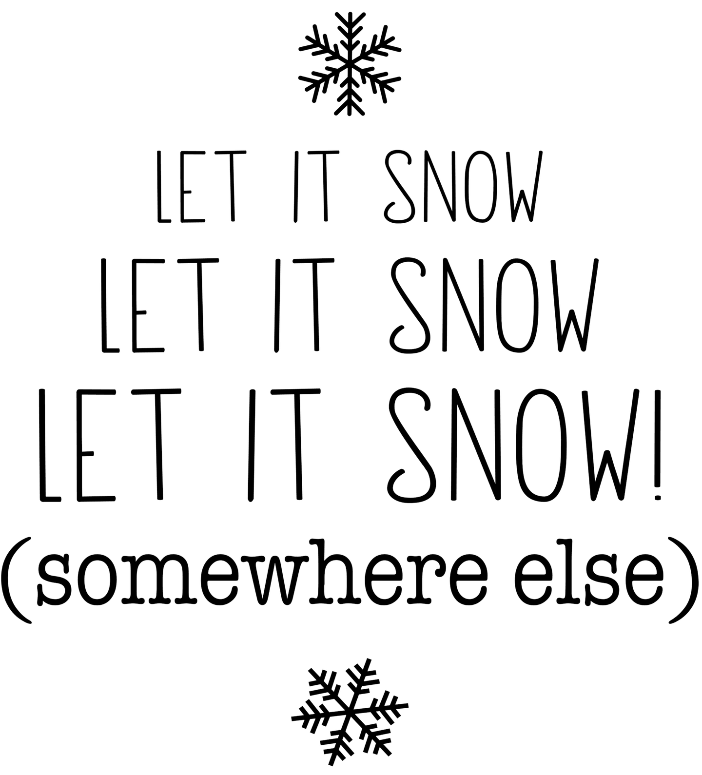 Humorous Winter Laser Engraved Sleeves