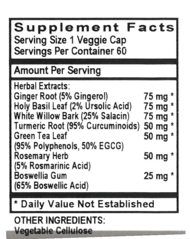 InflaCalm | 60 Count | Natural Inflammation Support – Turmeric, Boswellia & Ginger
