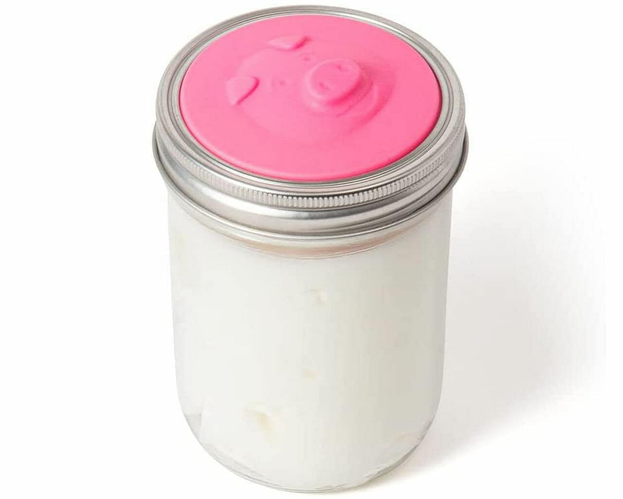 Jarware Silicone Grease Keeper Insert for Wide Mouth Mason Jars