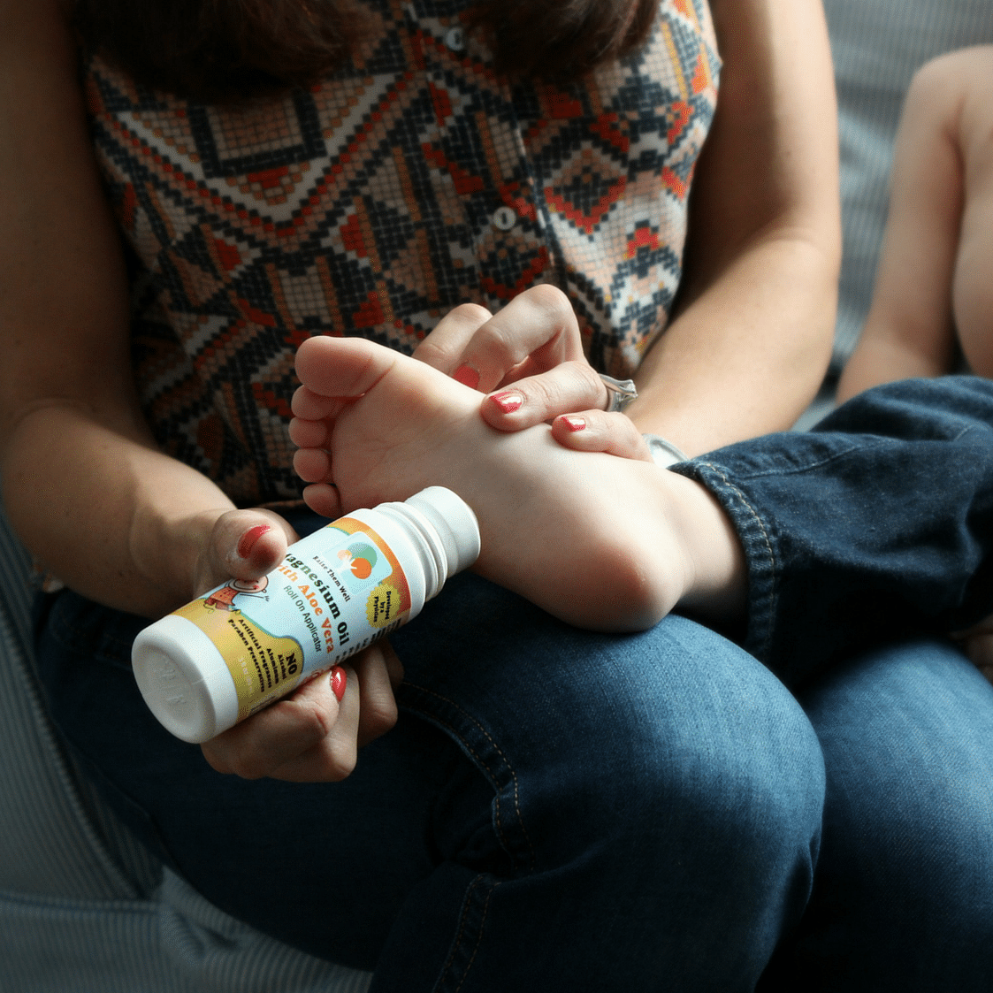 Kid Safe Organic Magnesium Oil Roll-on with Aloe Vera