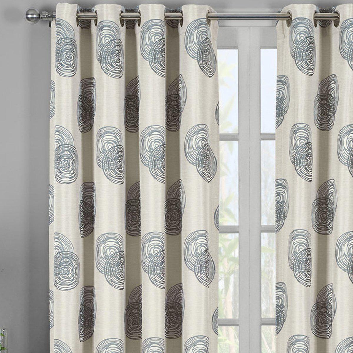 Lafayette Window Curtains Panels With Grommets ( Set of 2 Panels )