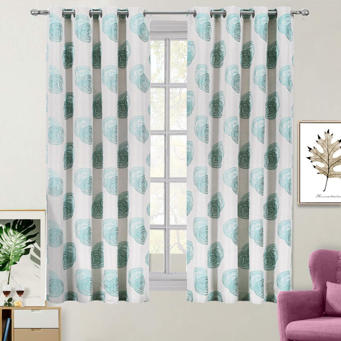 Lafayette Window Curtains Panels With Grommets ( Set of 2 Panels )