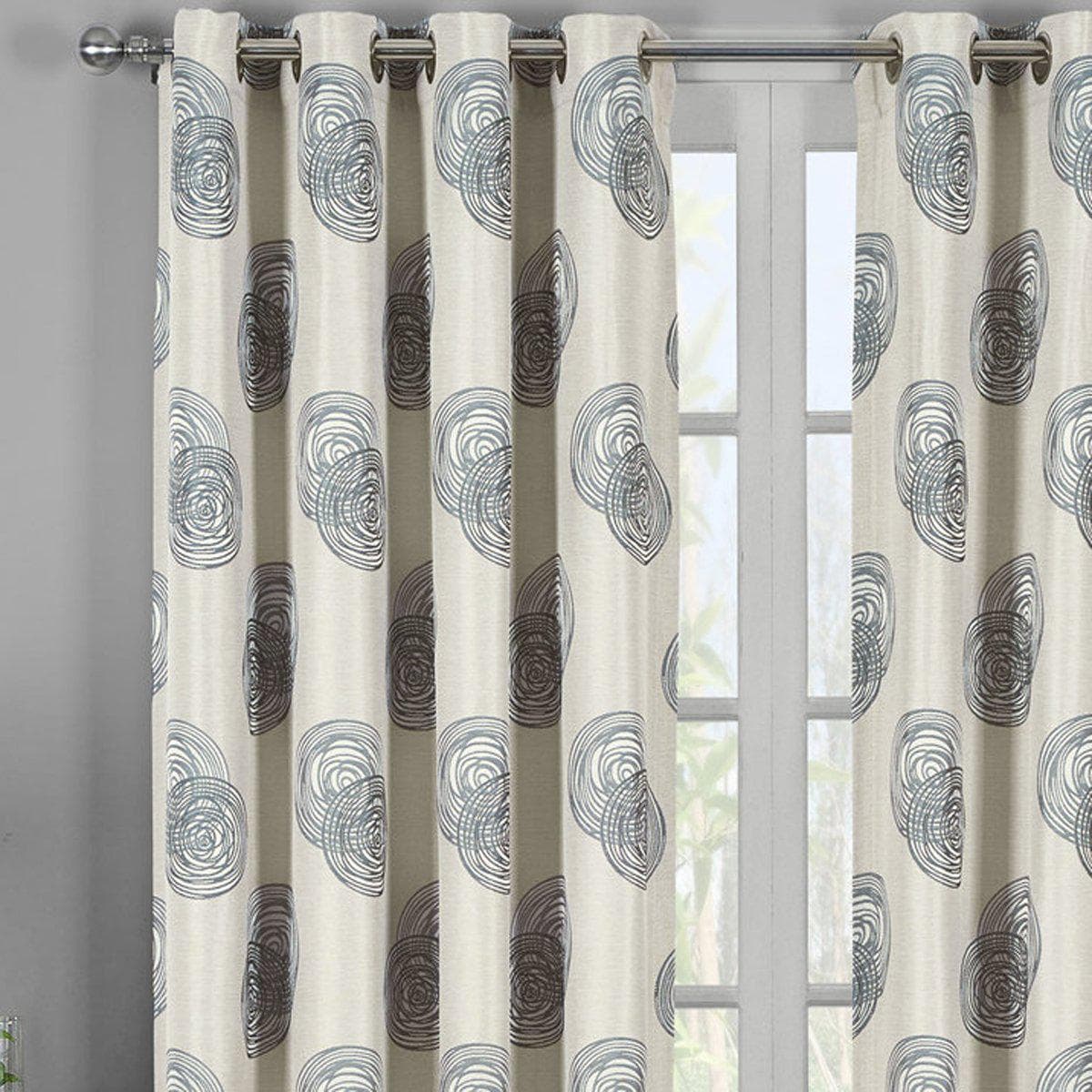 Lafayette Window Curtains Panels With Grommets ( Set of 2 Panels )