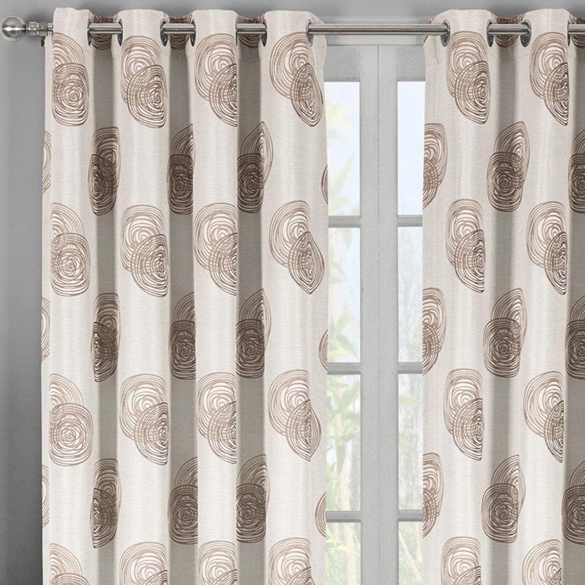 Lafayette Window Curtains Panels With Grommets ( Set of 2 Panels )