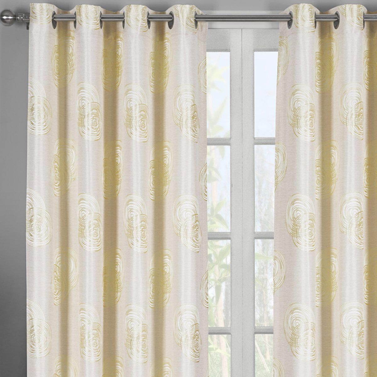 Lafayette Window Curtains Panels With Grommets ( Set of 2 Panels )
