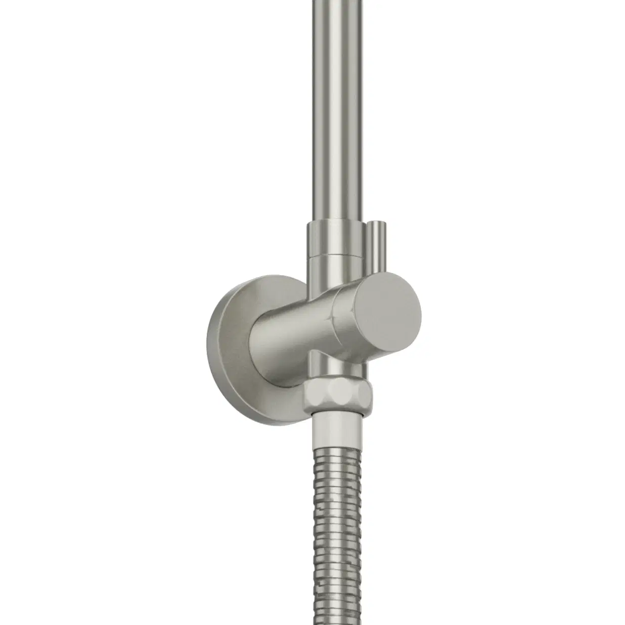 Laguna 8-in Multi-function Showerhead Shower System with Pivoting Shower Arm and Multi-function Handshower Brushed Nickel