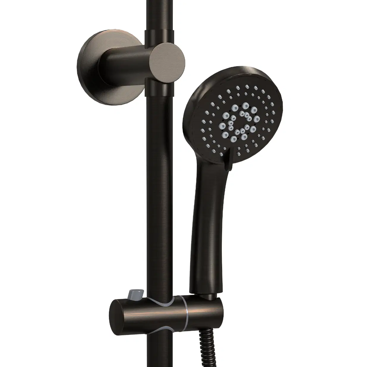 Lanai 8-in Rain Showerhead Shower System with 3-Body Jets Pivoting Shower Arm and Multi-function Handshower Oil Rubbed Bronze 1.8 GPM