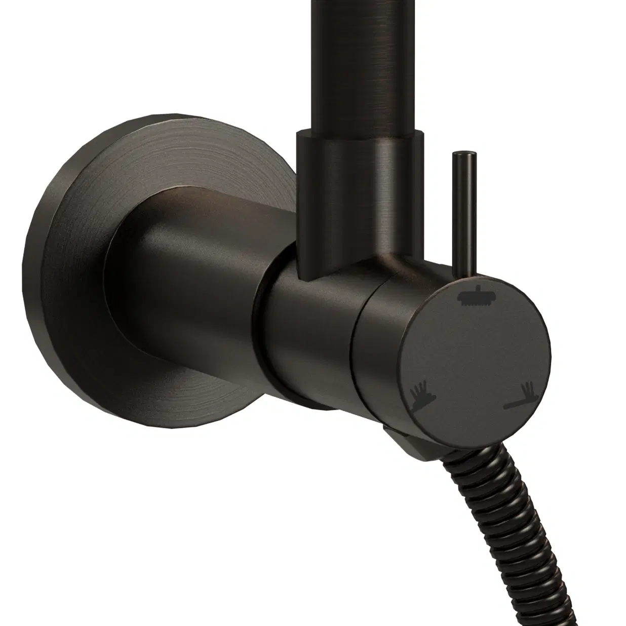 Lanai 8-in Rain Showerhead Shower System with 3-Body Jets Pivoting Shower Arm and Multi-function Handshower Oil Rubbed Bronze 1.8 GPM