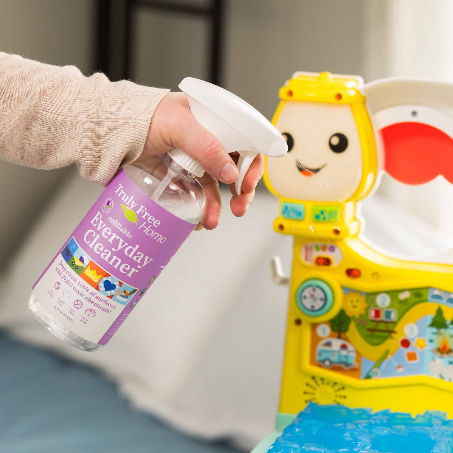 NEW Launch! BUY 4, GET 6 FREE Truly Free Non-Toxic Everyday Cleaner Lavender - Multipurpose Cleaner Spray, Kitchen Counter Cleaner