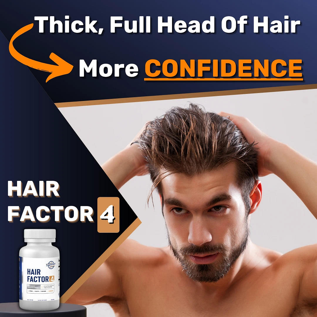 Legendary Men's Care Hair Factor 4 - Natural DHT Blocker for Men's Hair Growth
