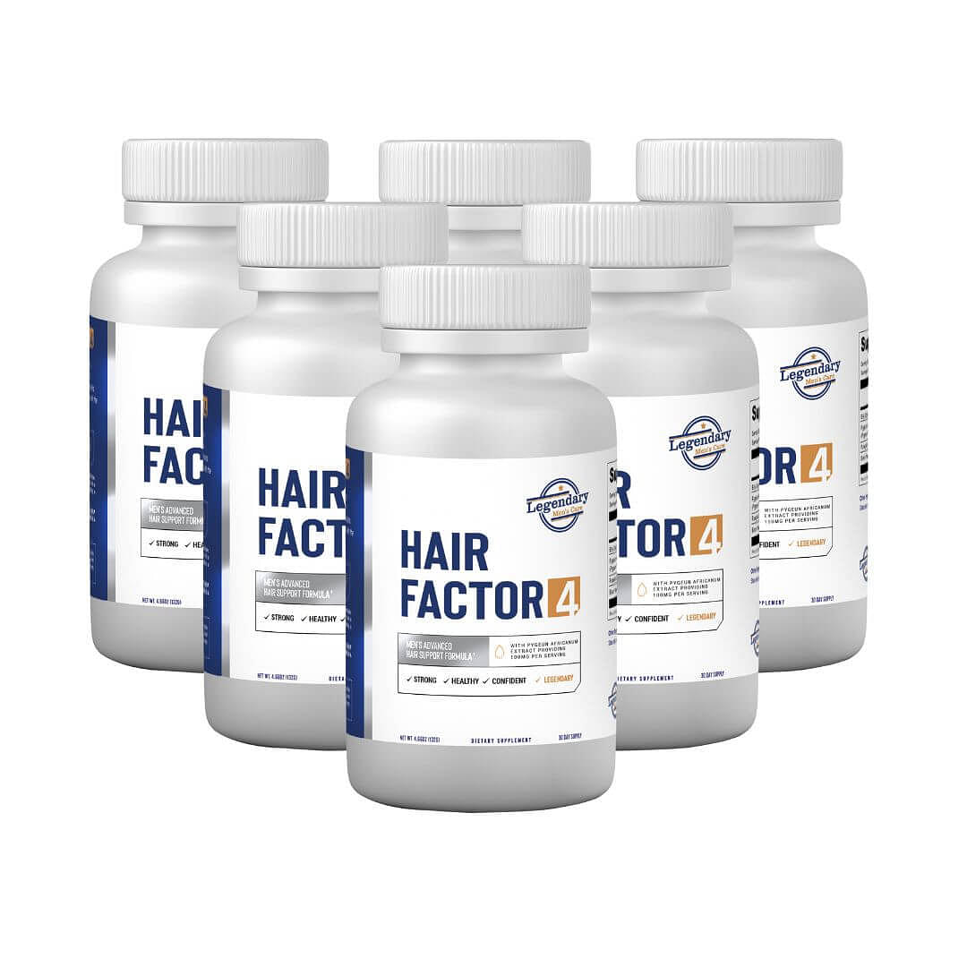 Legendary Men's Care Hair Factor 4 - Natural DHT Blocker for Men's Hair Growth