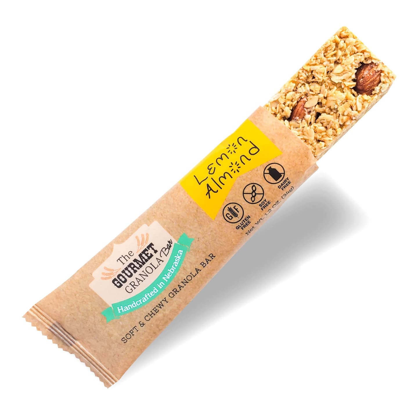 Lemon Almond Granola Bars – Gluten Free Oats, Honey & Almonds
