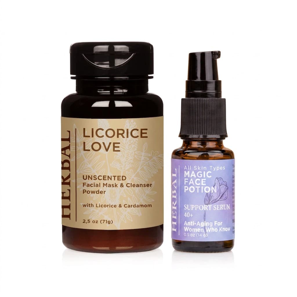 Mother’s Day Special – 25% Off Licorice Love Glow Set: Facial Cleansing Powder & Magic Face Potion 