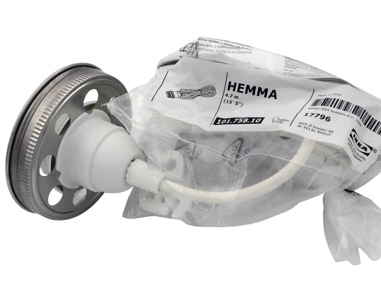 Lighting Lid for Mason Jar Light Fixtures