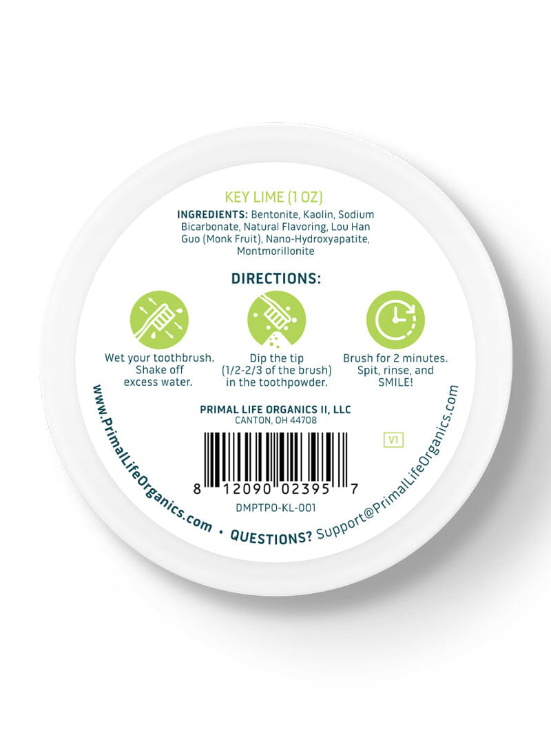 Limited Edition Key Lime Toothpowder
