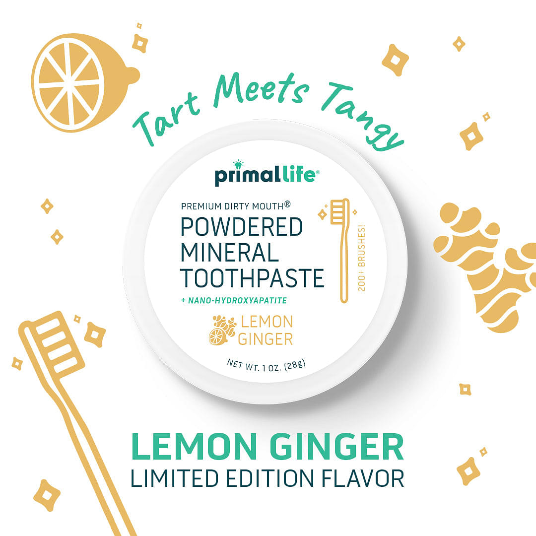 Limited Edition Lemon Ginger Toothpowder